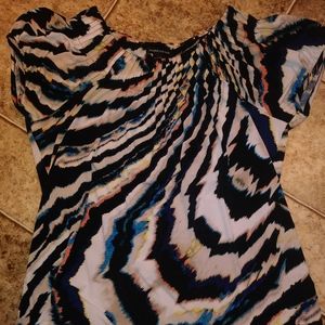 Top with zebra print